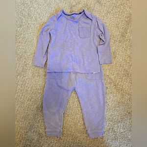 Mini Boden Light Purple Pj Set. 12-18 Months